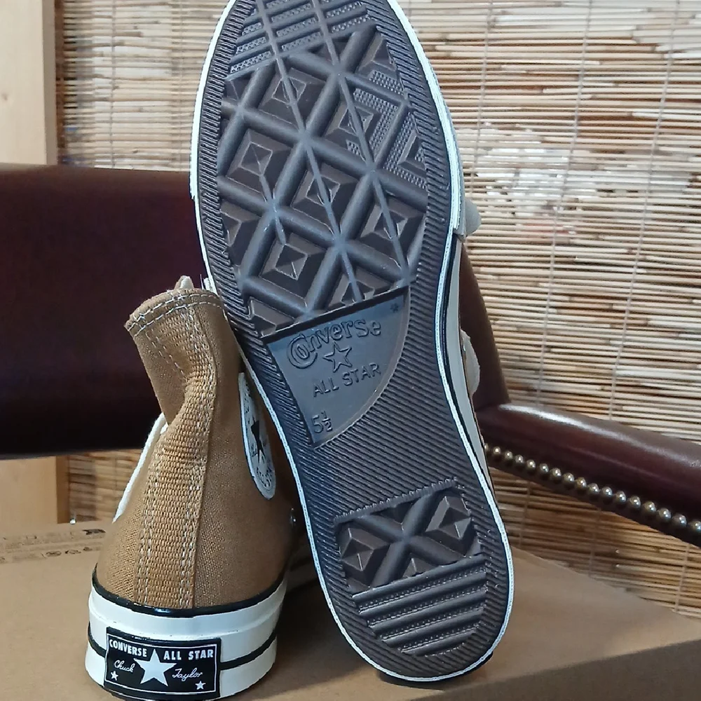 Converse High Top Sneakers in Tan - Picture 3 of 5